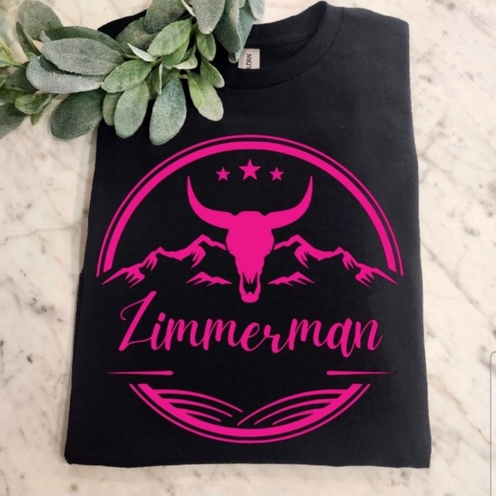 Bailey Zimmerman shirt country Pink music popular trending bull skull